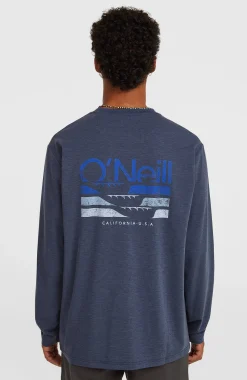 HommesT-shirt manches longues O'Neill Hybrid Polygiene| Bleu