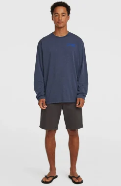 HommesT-shirt manches longues O'Neill Hybrid Polygiene| Bleu