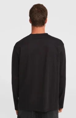 HommesT-shirt manches longues Essentials 90s Logo| Noire