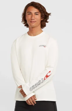 HommesT-shirt manches longues Essentials 90s Logo| Blanc