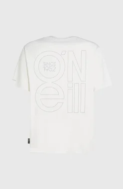 HommesT-shirt O'Neill Hybrid UPF 50+ Polygiene Back-Print| Blanc