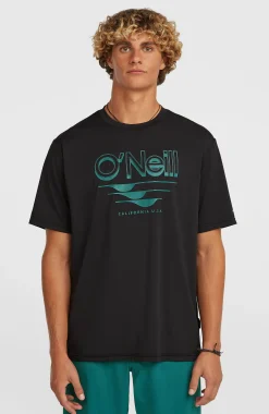 HommesT-shirt O'Neill Hybrid UPF 50+ Polygiene Graphic| Noire