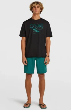 HommesT-shirt O'Neill Hybrid UPF 50+ Polygiene Graphic| Noire