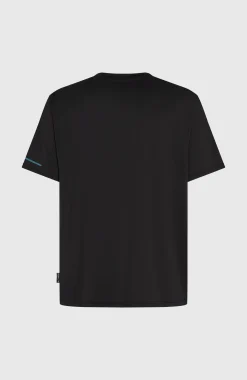 HommesT-shirt O'Neill Hybrid UPF 50+ Polygiene Graphic| Noire