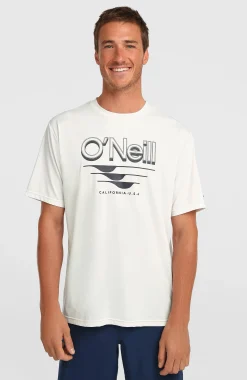 HommesT-shirt O'Neill Hybrid UPF 50+ Polygiene Graphic| Blanc