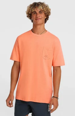 HommesT-shirt O'Neill Slub Chest Pocket| Orange