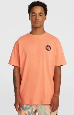 HommesT-shirt O'Neill Slub Back-Print| Orange
