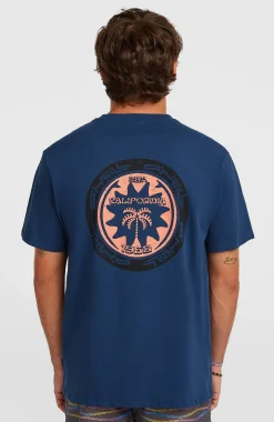 HommesT-shirt O'Neill Slub Back-Print| Bleu