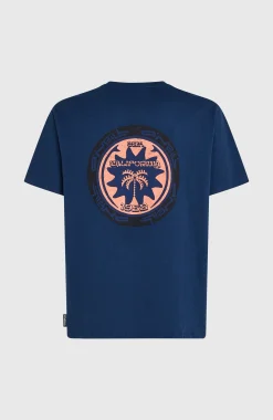 HommesT-shirt O'Neill Slub Back-Print| Bleu