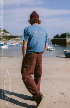 HommesT-shirt O'Riginals Retro Back-Print| Bleu