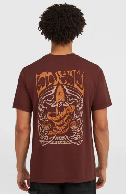 HommesT-shirt O'Riginals Retro Back-Print| Brun