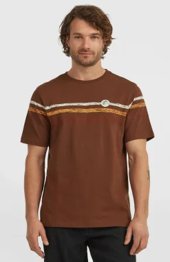 HommesT-shirt O'Riginals Stripe| Brun