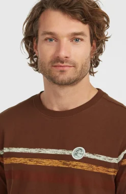 HommesT-shirt O'Riginals Stripe| Brun