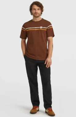 HommesT-shirt O'Riginals Stripe| Brun