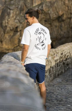 HommesT-shirt O'Riginals Surf Shop| Blanc