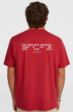 HommesT-shirt Polygiene Cotton Graphic| Rouge