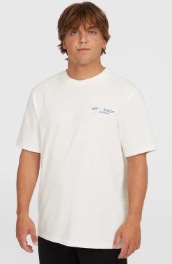 HommesT-shirt Retro Back Print| Blanc