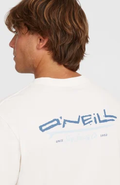 HommesT-shirt Retro Back Print| Blanc