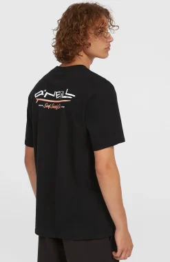 HommesT-shirt Retro Back Print| Noire