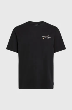 HommesT-shirt Retro Back Print| Noire