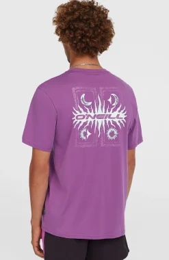 HommesT-shirt Retro Graphic| Violet