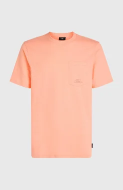 HommesT-shirt Slub Chest Pocket| Rose