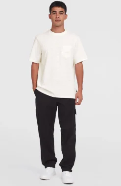 HommesT-shirt Slub Chest Pocket| Blanc