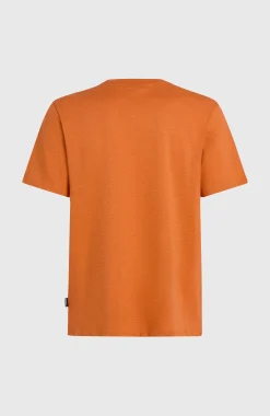 HommesT-shirt Slub Chest Pocket| Orange