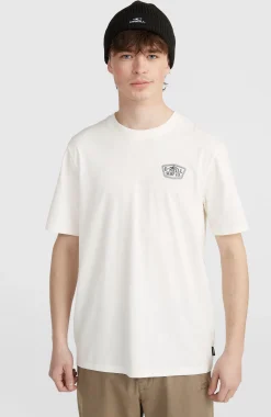 HommesT-shirt Small Chest Print| Blanc