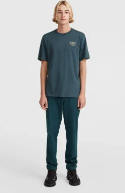 HommesT-shirt Small Chest Print| Bleu