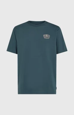 HommesT-shirt Small Chest Print| Bleu