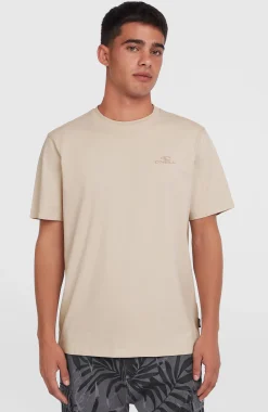 HommesT-shirt Small Logo| Beige