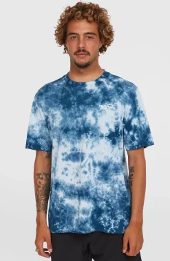 HommesT-shirt Tie Dye Graphic| Bleu