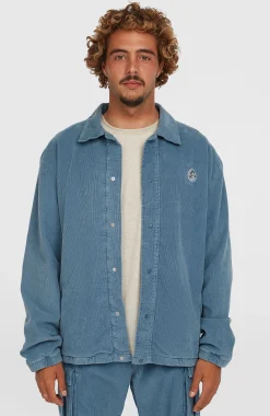 HommesVeste Cord Coach| Bleu