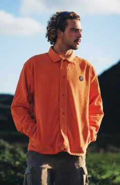 HommesVeste Cord Coach| Orange